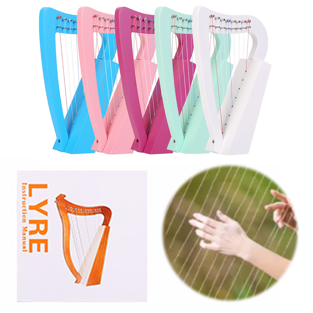 Musical Instrument Lyre - Harpa Lir 8 Senar Kayu Solid