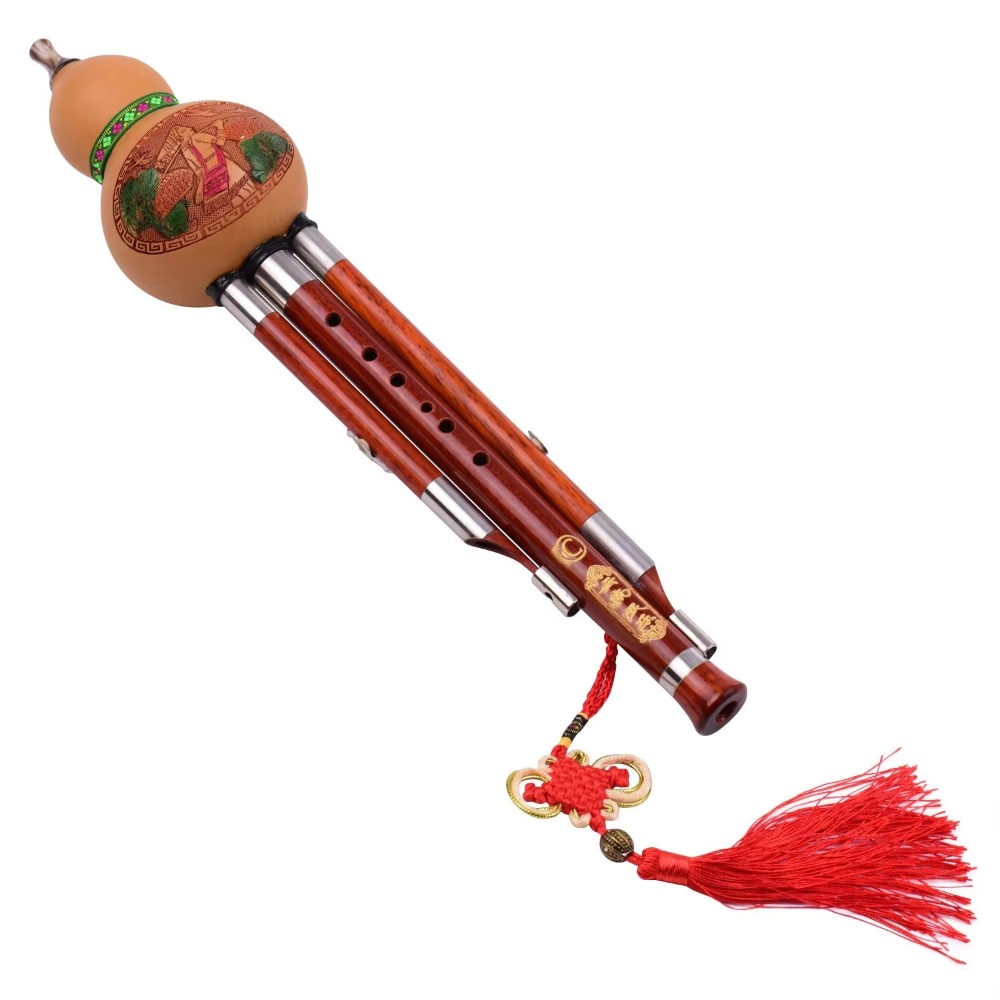 Musical Instrument In Chinese - Seruling Labu Hulusi 3 Nada Kunci