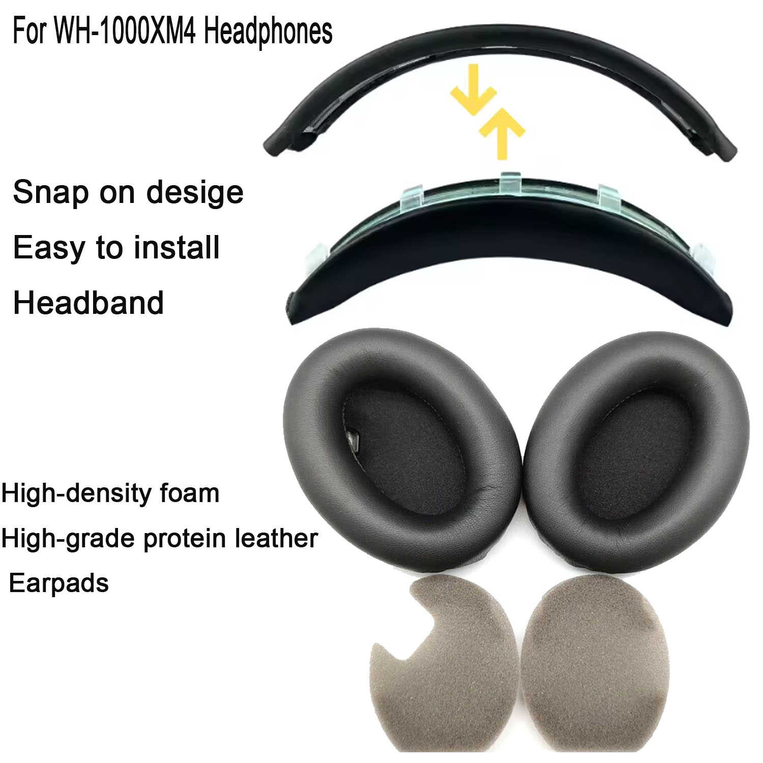 Sony Headphone Wh-1000Xm4 - Headband Earpad WH1000XM4 Mudah Dipasang untuk
