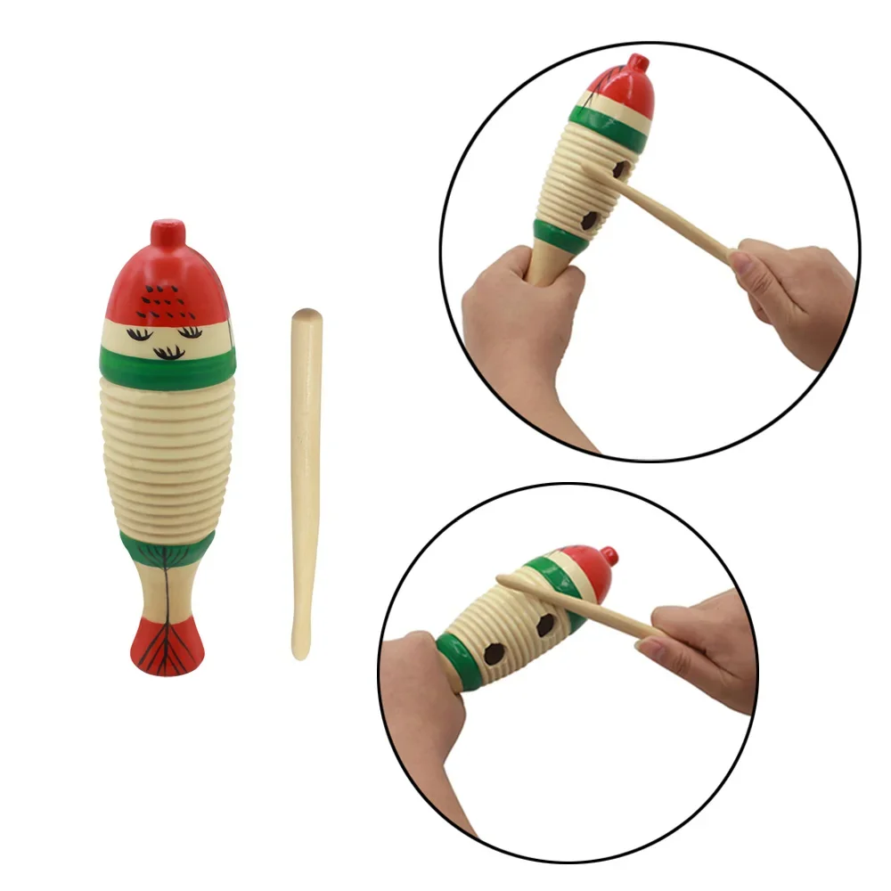 Musical Instrument For Babies - Instrumen Perkusi Orff Musik Ikan Kayu