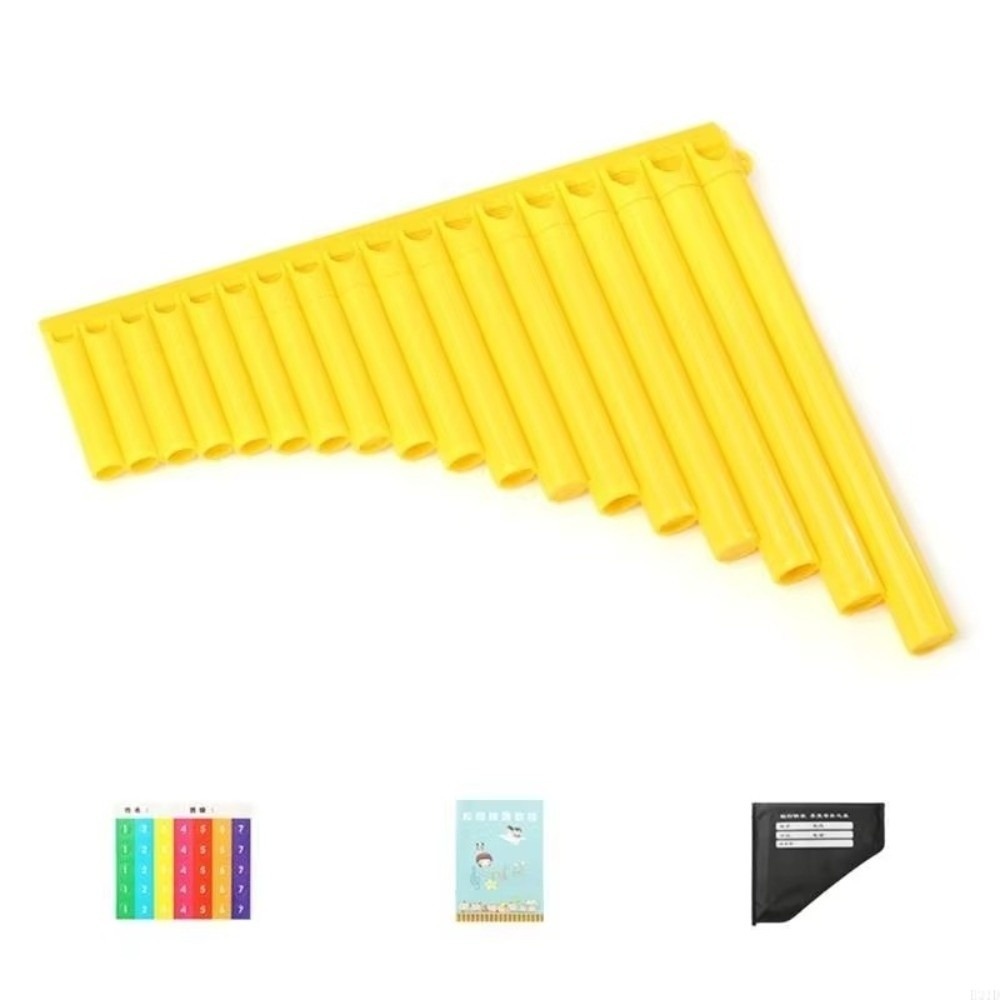 Musical Instrument Easy To Learn - Panflute 18 Pipa Skala C, Ergonomis,