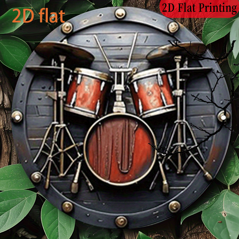 Musical Instrument Band - Plakat logam retro musik rock vintage