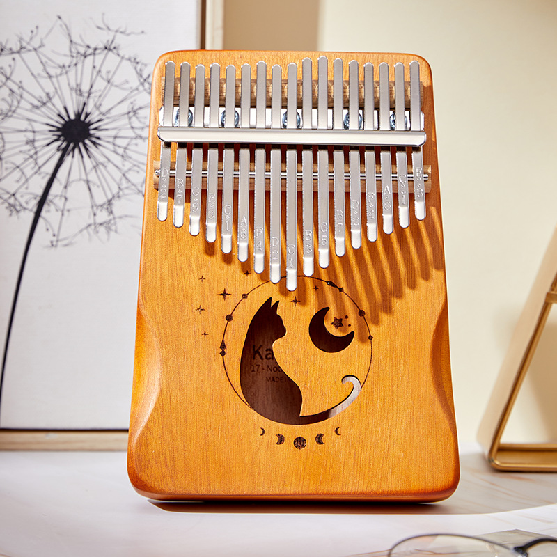 Musical Instrument Piano - Kalimba Piano jempol desain warna gradien,