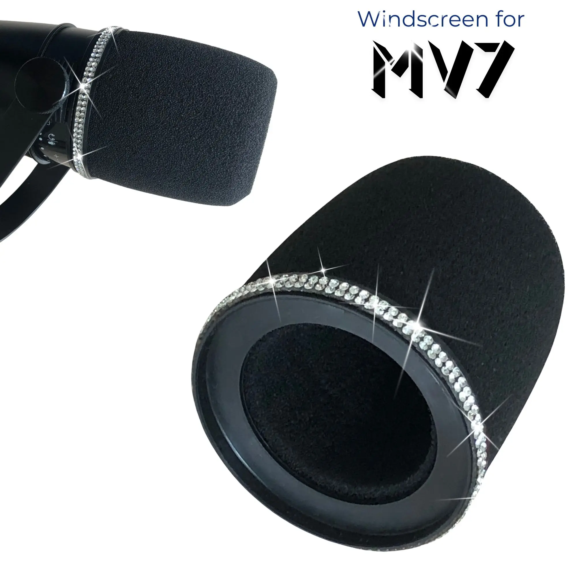 Shure Mic Sm7B - Filter Busa Sparkly MV7 untuk Mikrofon