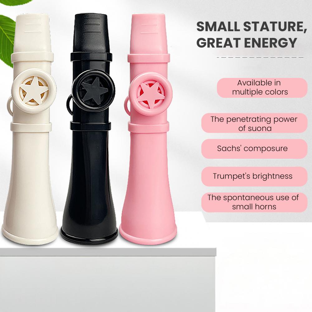 Musical Instrument Easy To Learn - Kazoo Plastik 13,5cm Dengan Tali Gantungan