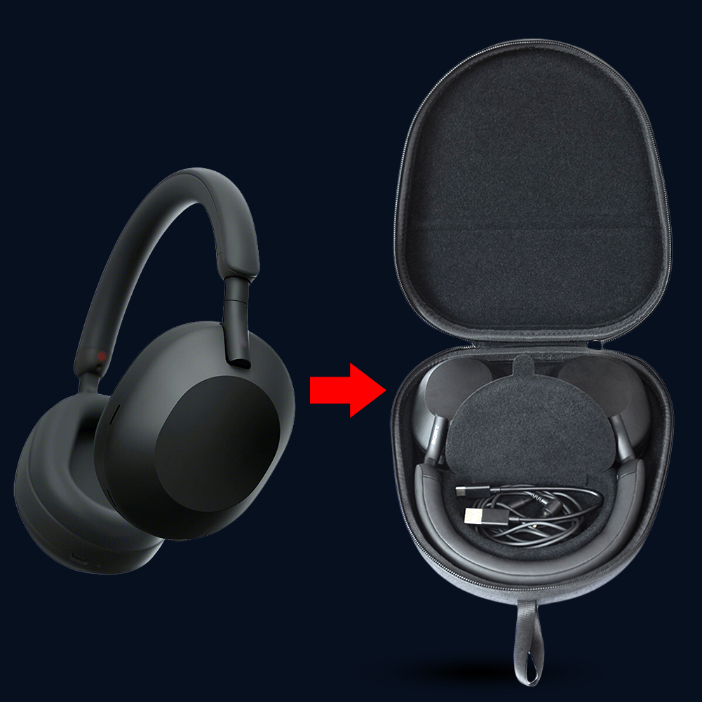 Sony Headphone Wh-1000Xm5 - Casing Keras Tahan Benturan Casing Keras