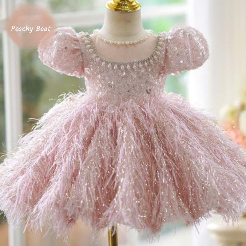 Gaun payet bulu bayi perempuan - Musical Instrument For Babies ulasan dan harga