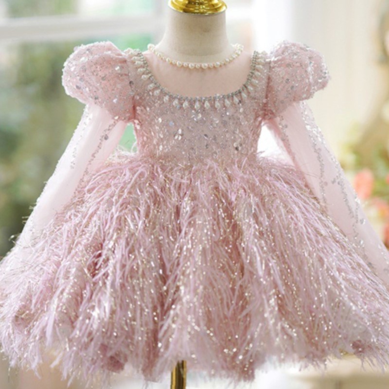 Gaun payet bulu bayi perempuan - Musical Instrument For Babies ulasan dan harga