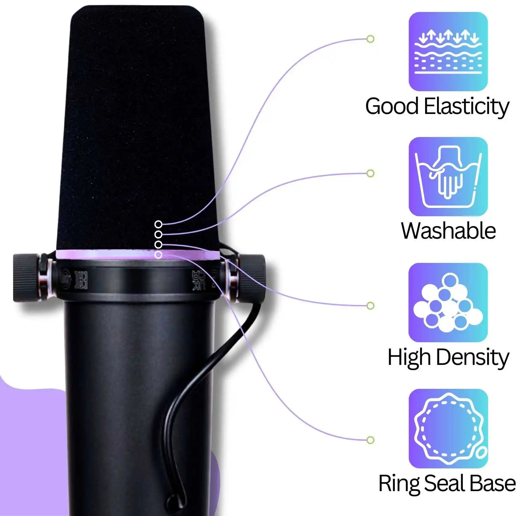 Filter Pop Penutup Mikrofon SM - Shure Mic Sm7B ulasan dan harga