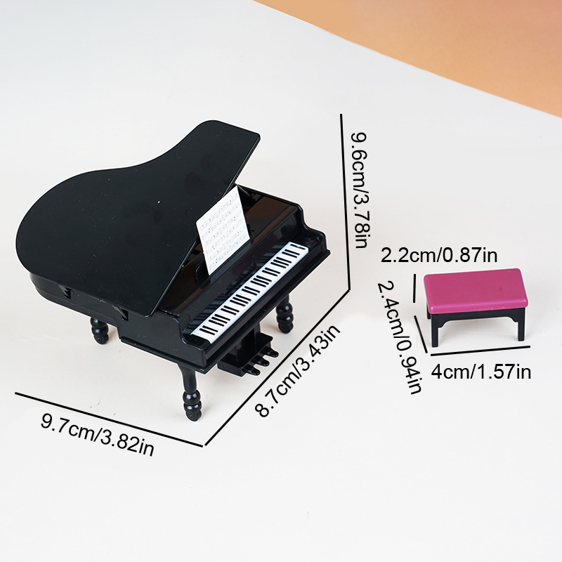 1:12 Miniatur Piano Rumah Bone - Musical Instrument Piano ulasan dan harga