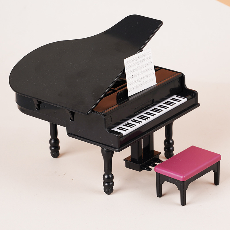 1:12 Miniatur Piano Rumah Bone - Musical Instrument Piano ulasan dan harga