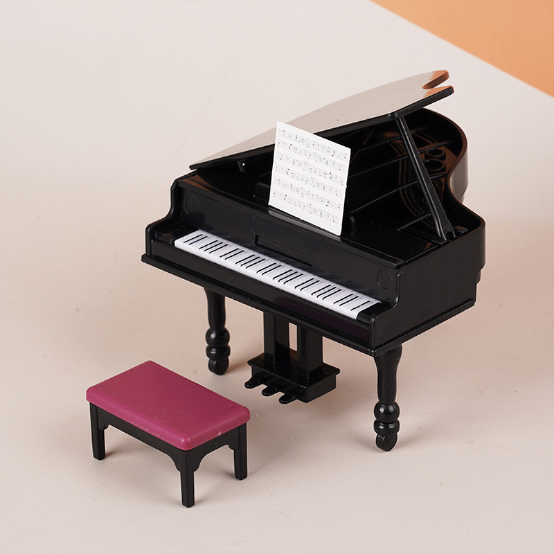 1:12 Miniatur Piano Rumah Bone - Musical Instrument Piano ulasan dan harga