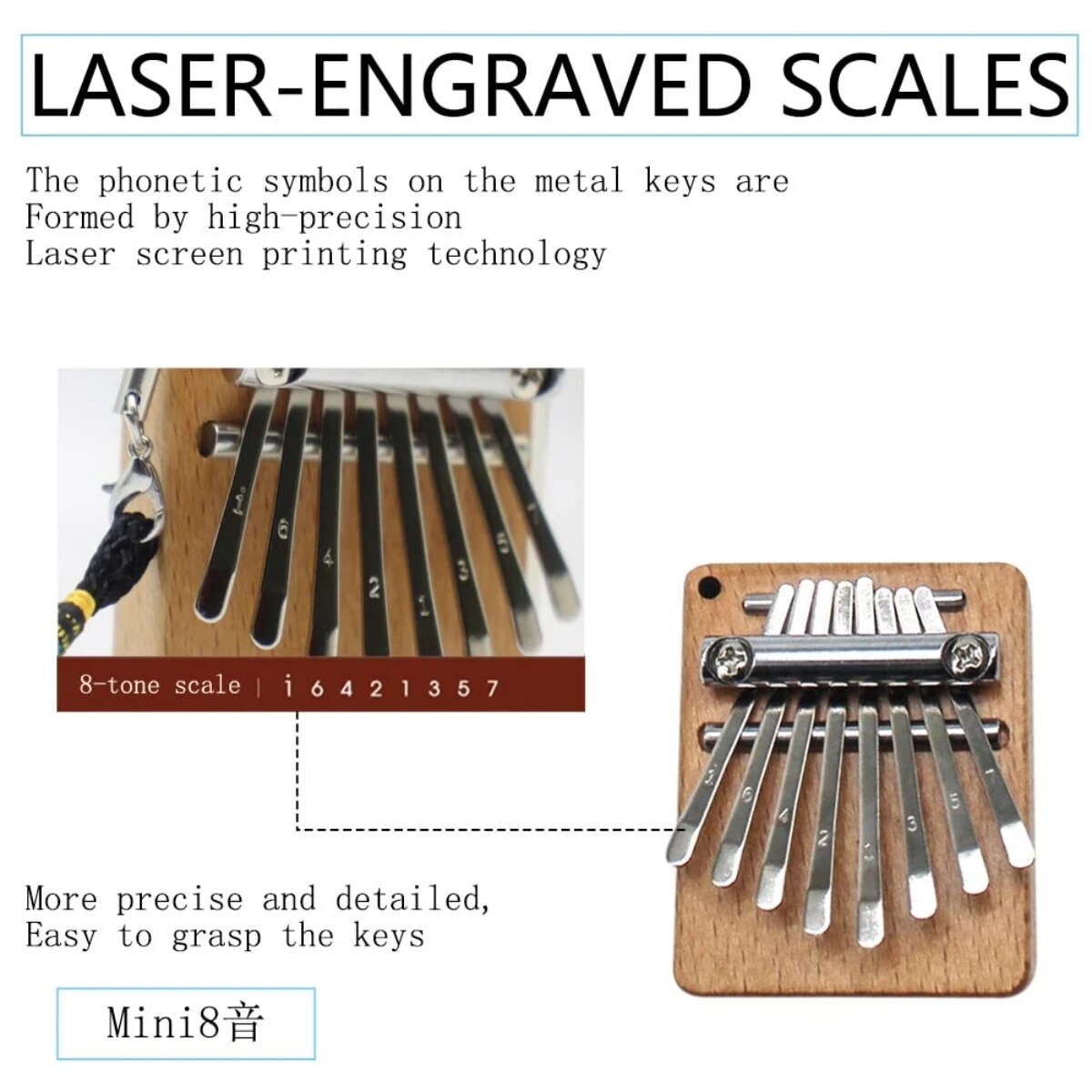 Miwayer Piano Mini Kalimba 8 k - Musical Instrument Piano ulasan dan harga
