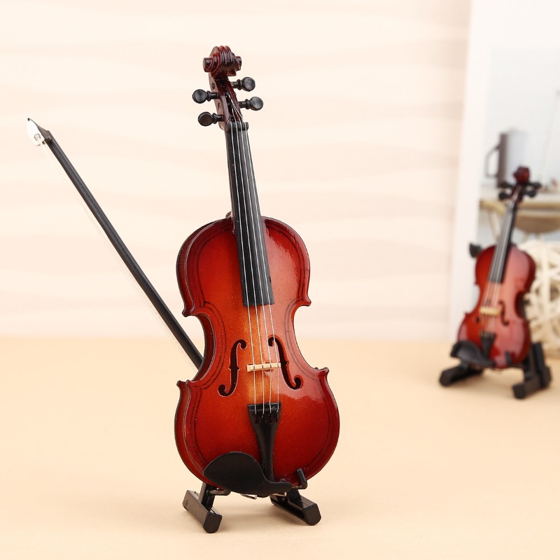 Patung Biola Kecil Buatan Tang - Musical Instrument Old ulasan dan harga