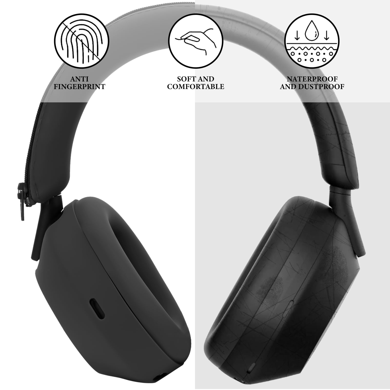 Casing Pelindung Silikon 3-In- - Sony Headphone Wh-1000Xm5 ulasan dan harga