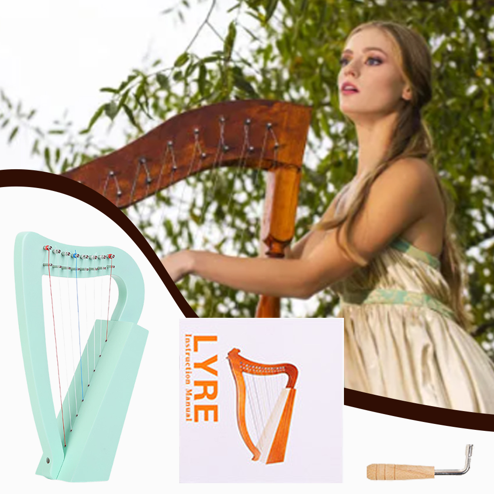 Harpa Lir 8 Senar Kayu Solid M - Musical Instrument Lyre ulasan dan harga