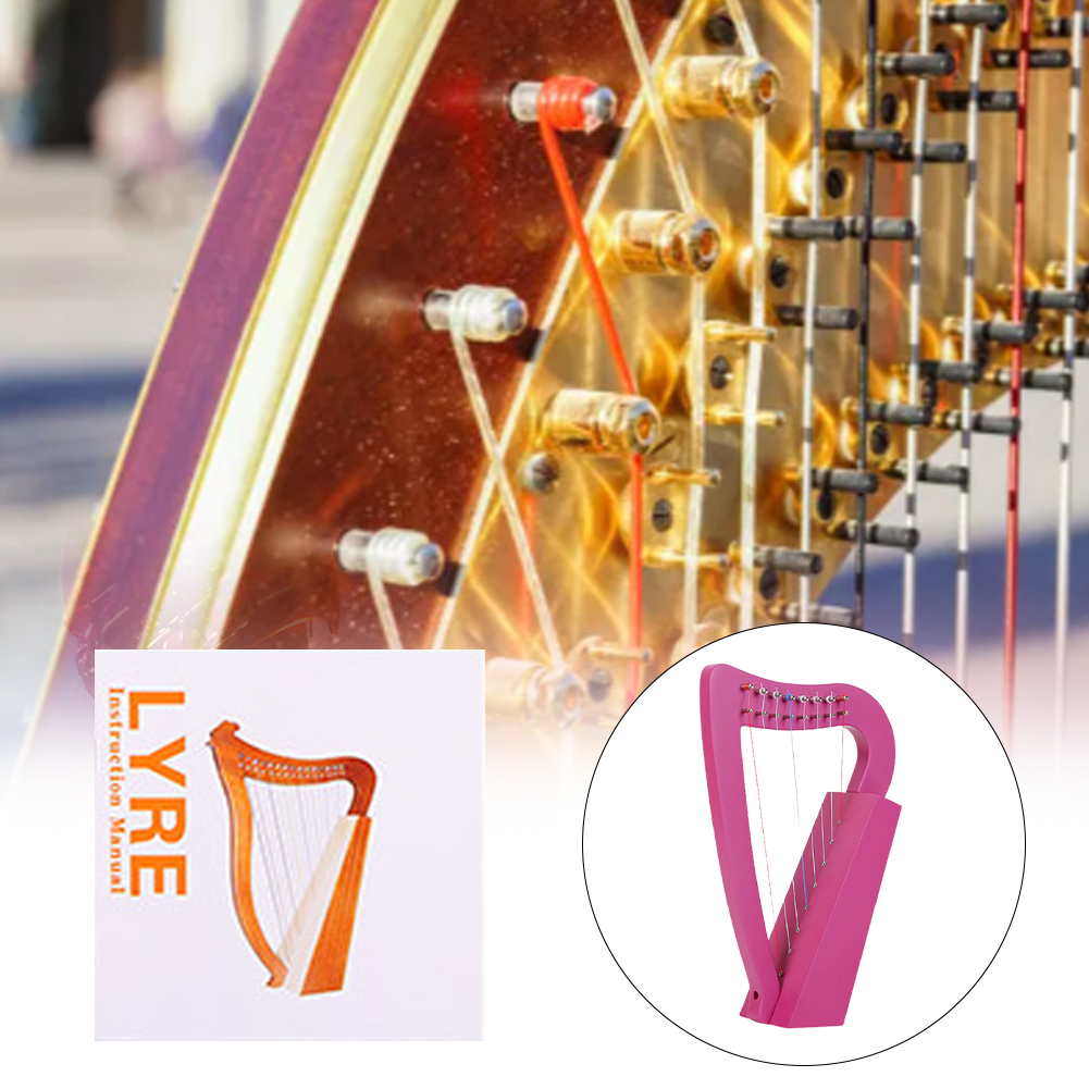 Harpa Lir 8 Senar Kayu Solid M - Musical Instrument Lyre ulasan dan harga