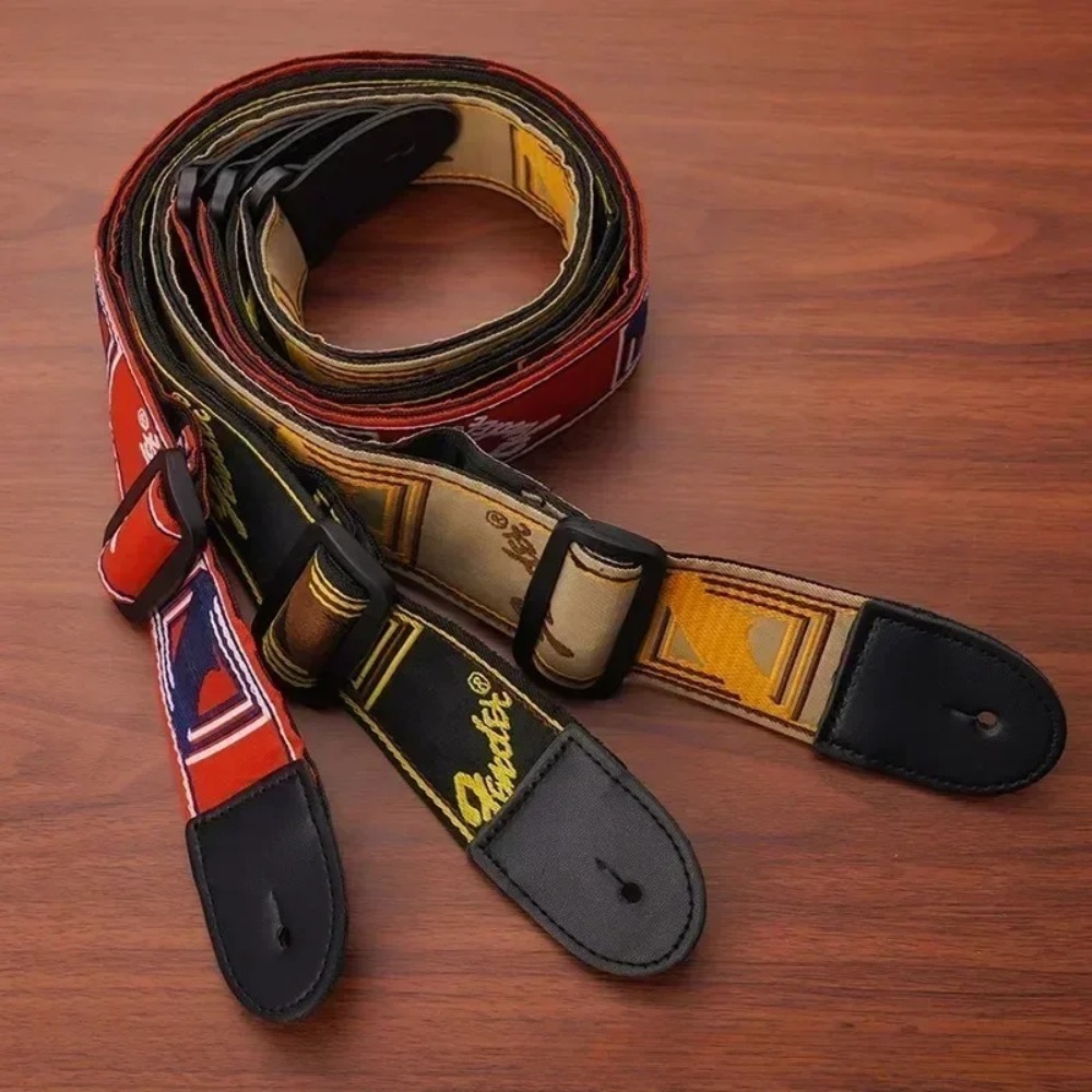 1 Buah Tali Gitar Bordir Kulit - Musical Instrument Band ulasan dan harga