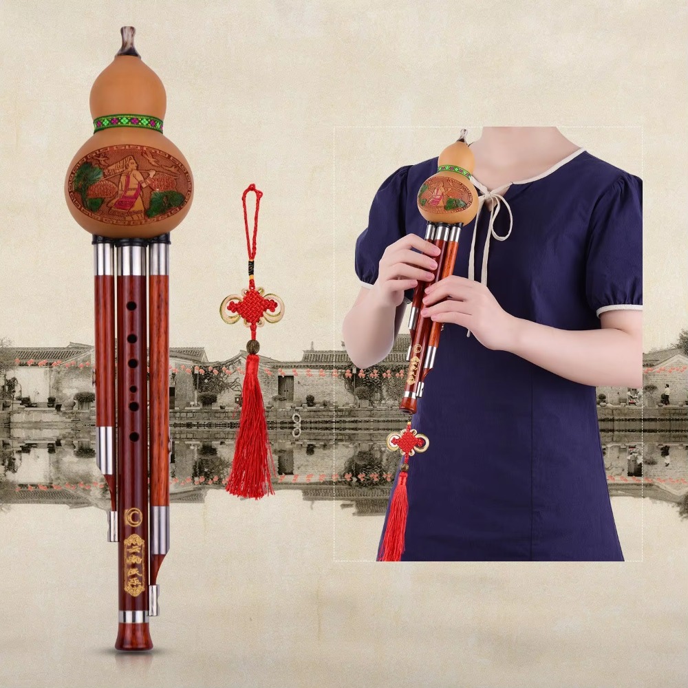 Seruling Labu Hulusi 3 Nada Ku - Musical Instrument In Chinese ulasan dan harga