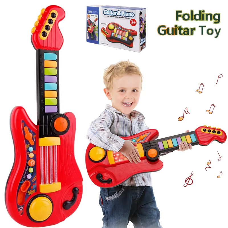 Mainan gitar listrik 2 In 1, m - Musical Instrument Drawing ulasan dan harga