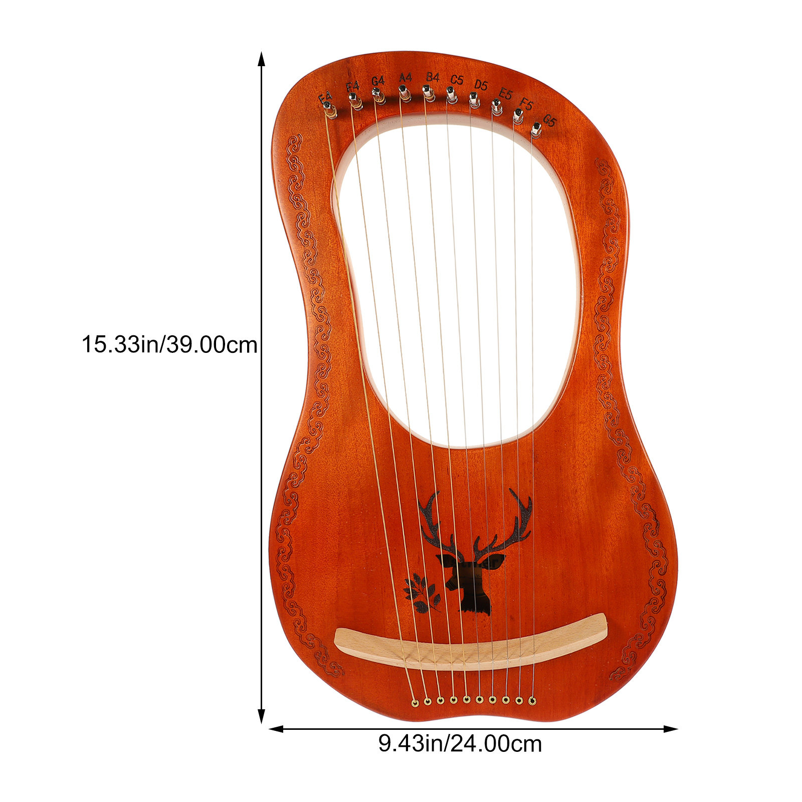 1 Set Lyre Harp 10 Senar Kayu, - Musical Instrument Lyre ulasan dan harga