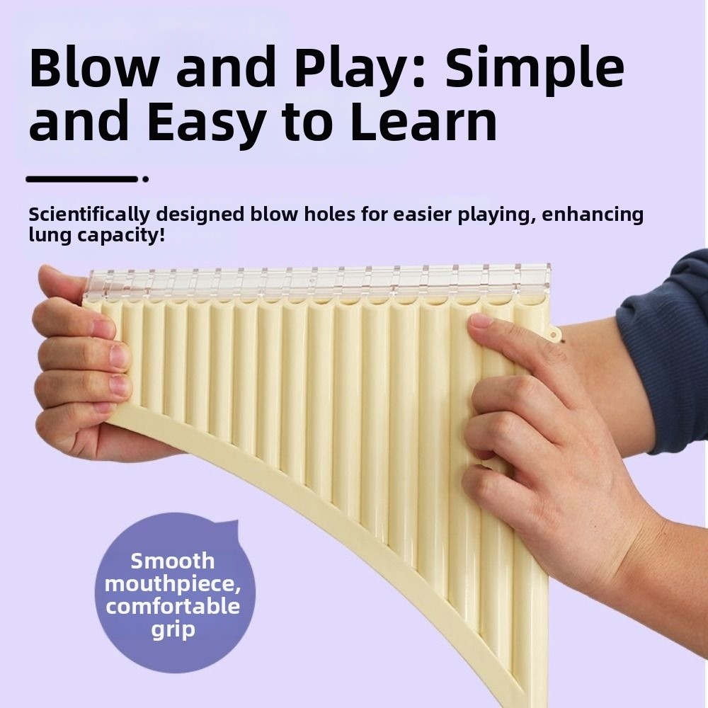 Panflute 18 Pipa Skala C, Ergo - Musical Instrument Easy To Learn ulasan dan harga