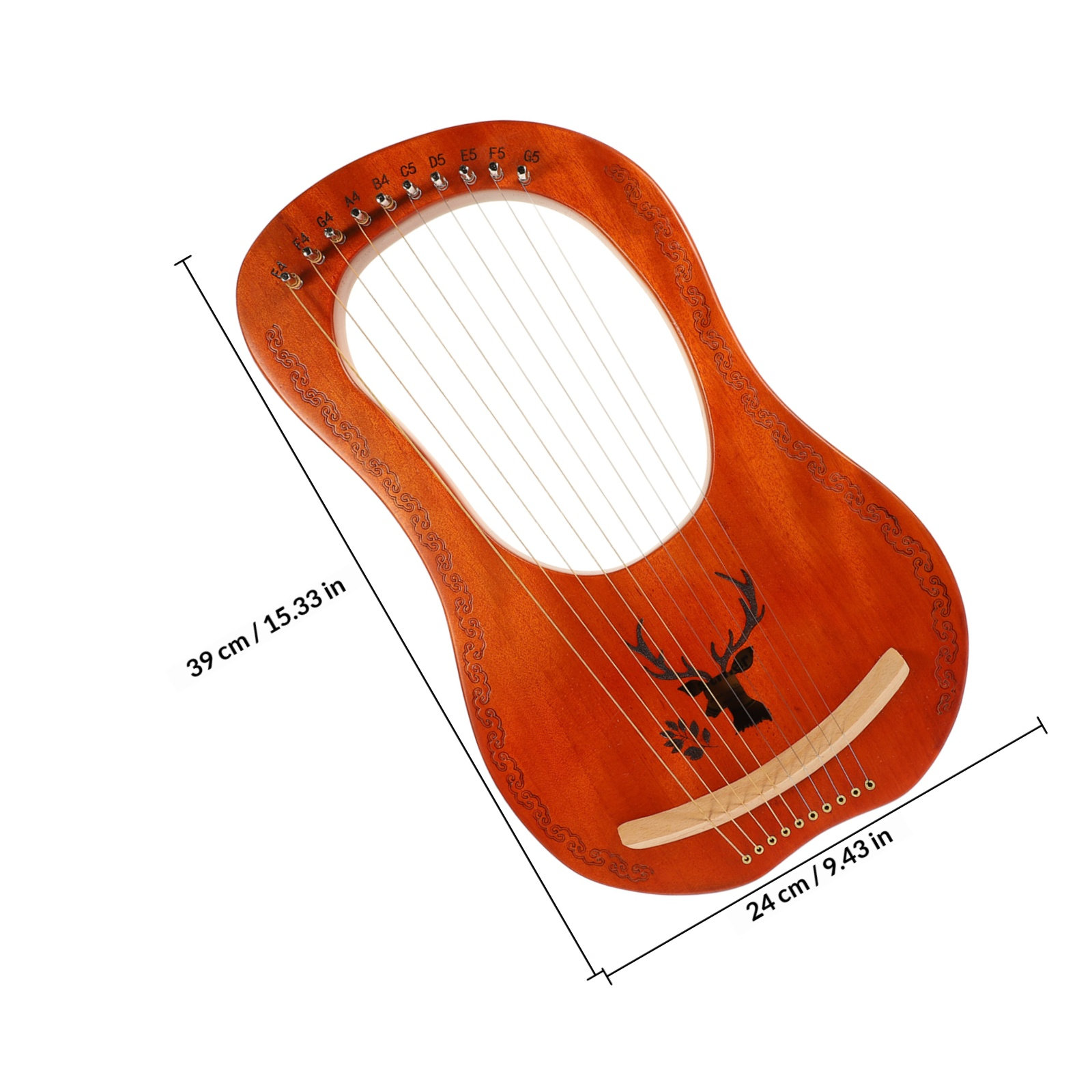 1 Set Harpa Kayu 10 Nada, Harp - Musical Instrument Lyre ulasan dan harga