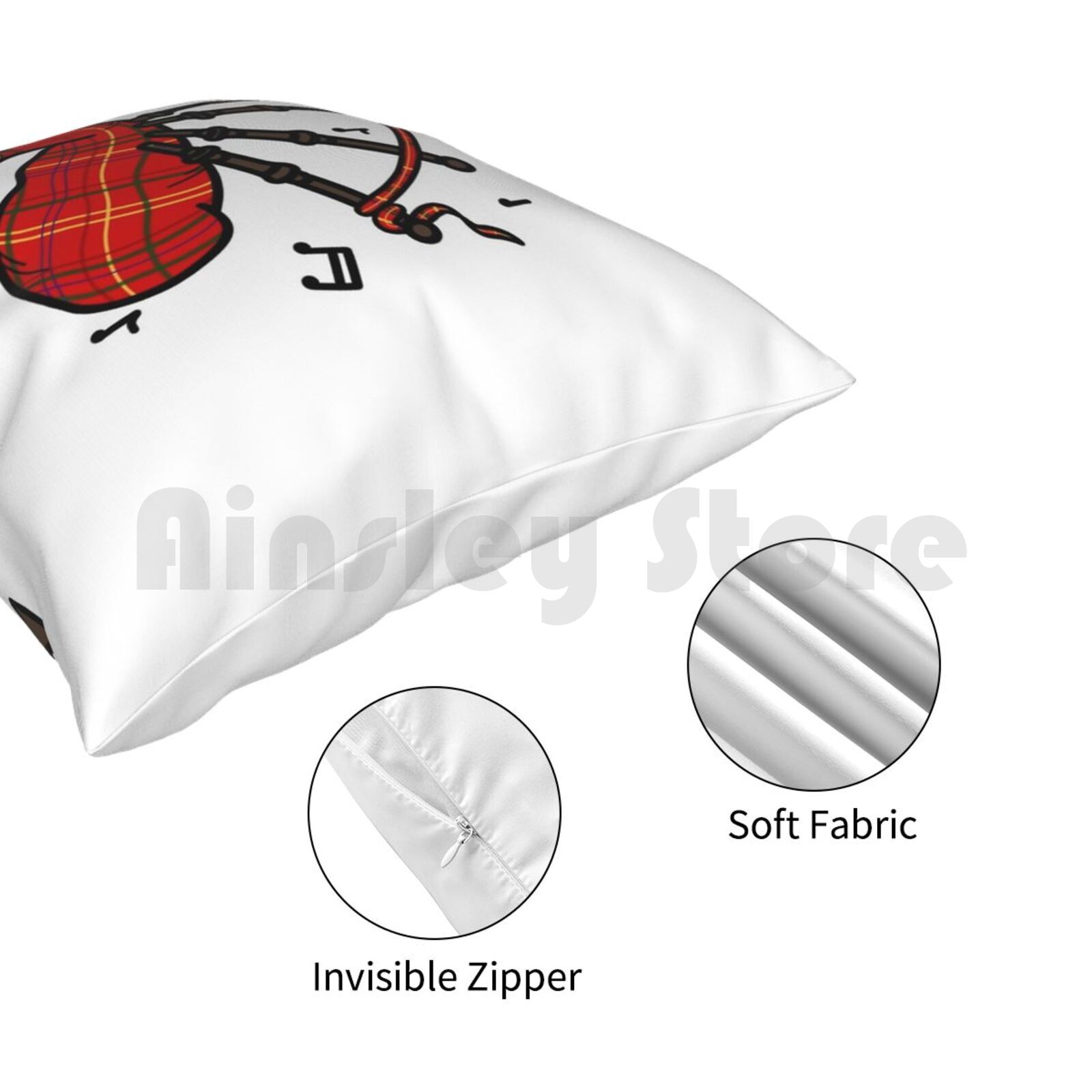 Sarung Bantal Bagpipes Bercora - Musical Instrument In Scotland ulasan dan harga
