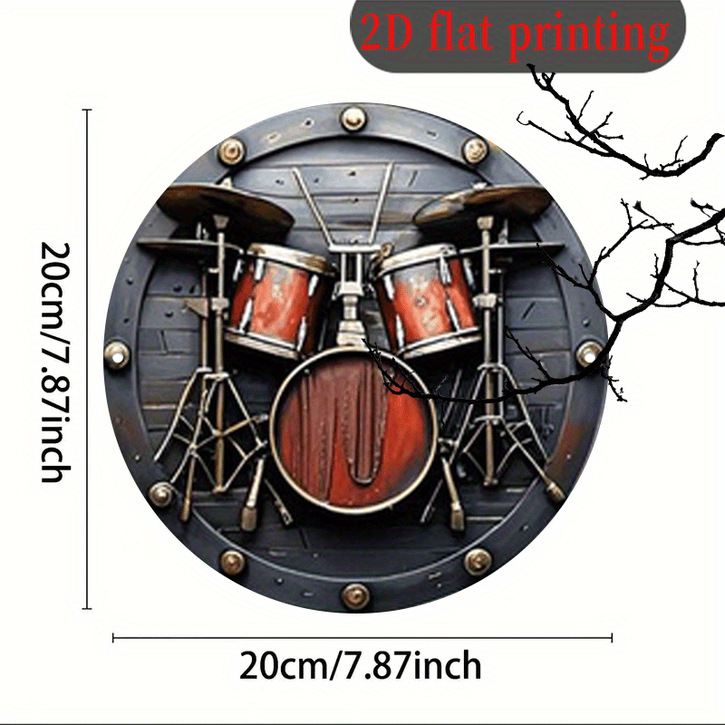 Plakat logam retro musik rock  - Musical Instrument Band ulasan dan harga