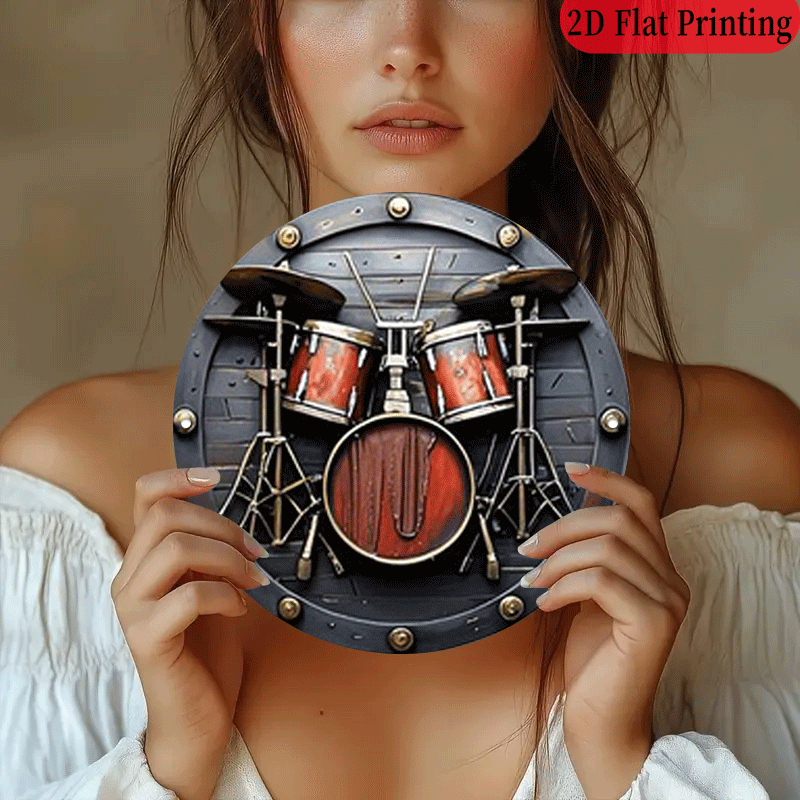 Plakat logam retro musik rock  - Musical Instrument Band ulasan dan harga