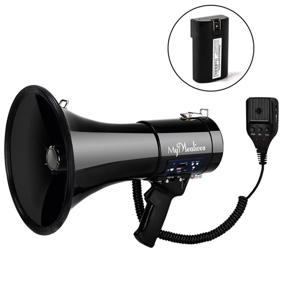 Megafon Portabel Baru 50 Watt, - Musical Instrument Band ulasan dan harga