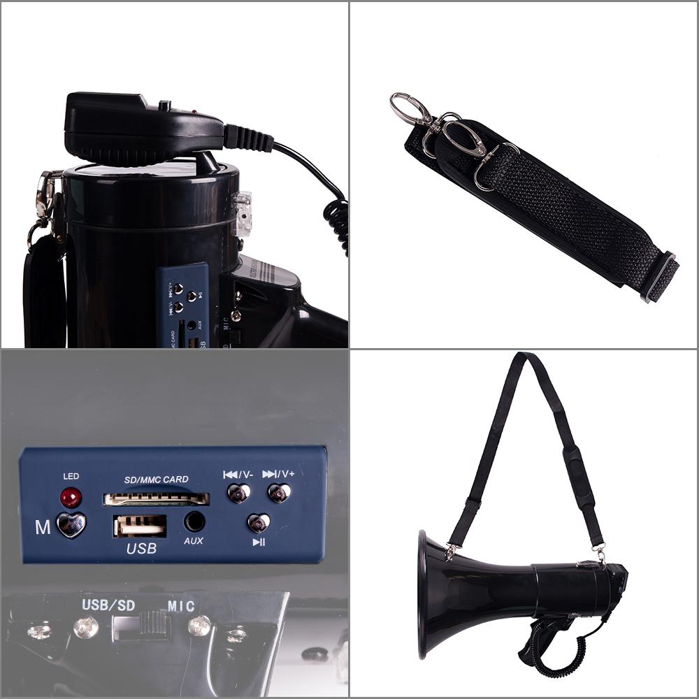 Megafon Portabel Baru 50 Watt, - Musical Instrument Band ulasan dan harga