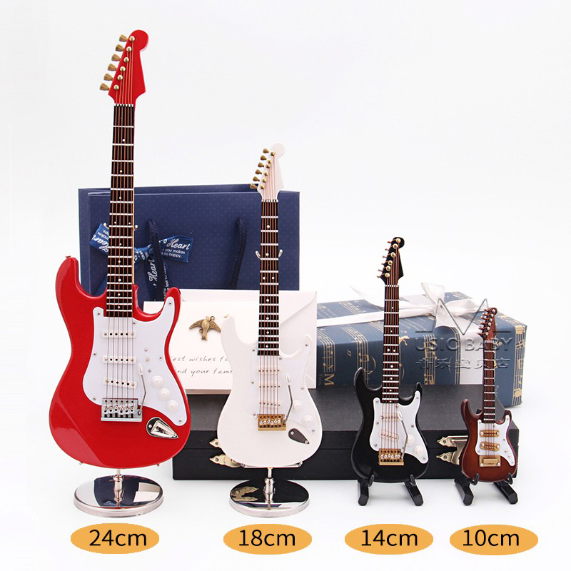 Mini Gitar Listrik Kayu Miniat - Musical Instrument Old ulasan dan harga
